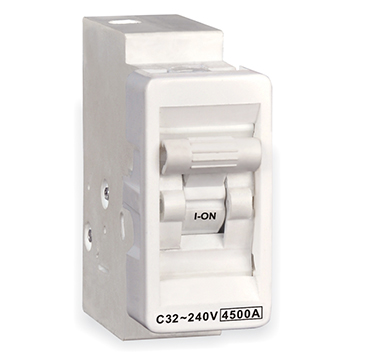 Modular MCB with a white switch