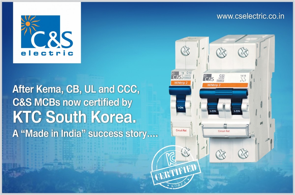 C&S MCBs now certified by KTC South Korea