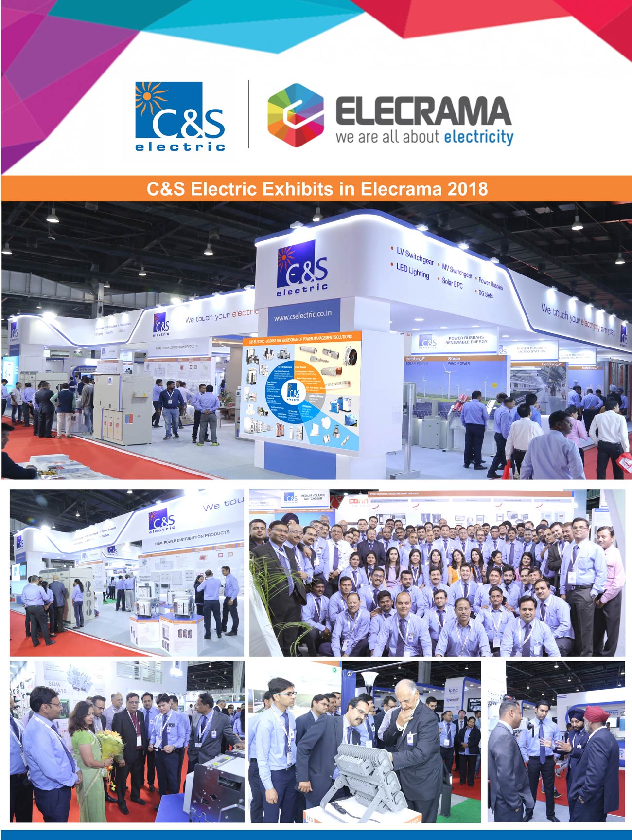 C&S Electric Exhibits in Elecrama 2018